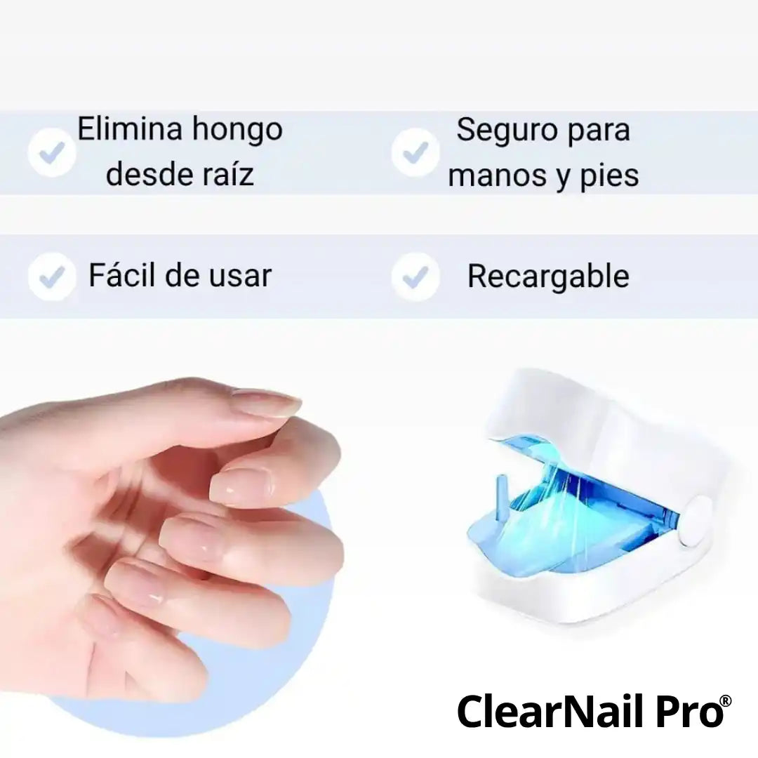 🔥¡Compra 1 y llévate 1 GRATIS! ✨ClearNail Pro® Dispositivo láser para tratamiento de hongos en las uñas