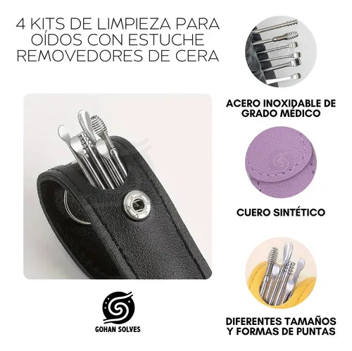 🔥¡Compra 1 y llévate 1 GRATIS!✨ Kit de limpieza de oídos: preciso, seguro y reutilizable