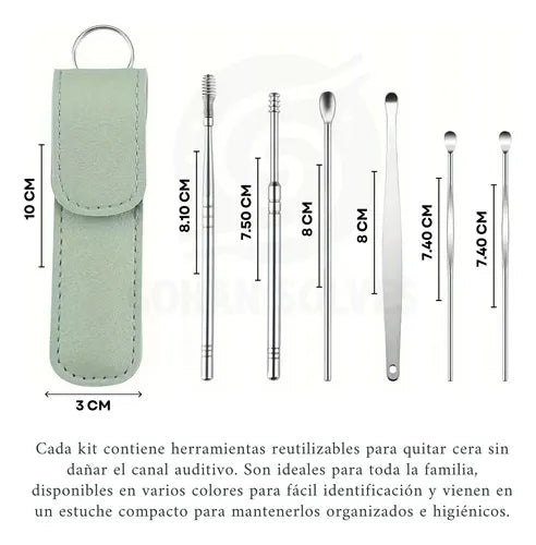 🔥¡Compra 1 y llévate 1 GRATIS!✨ Kit de limpieza de oídos: preciso, seguro y reutilizable